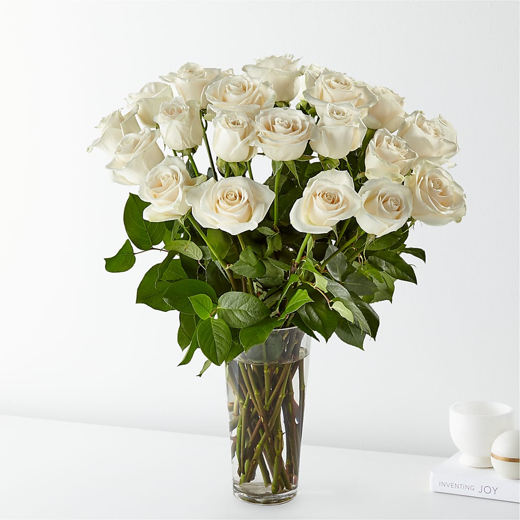 Long Stem White Rose Bouquet – ANDREW'S FLOWERS, Beaverton OR