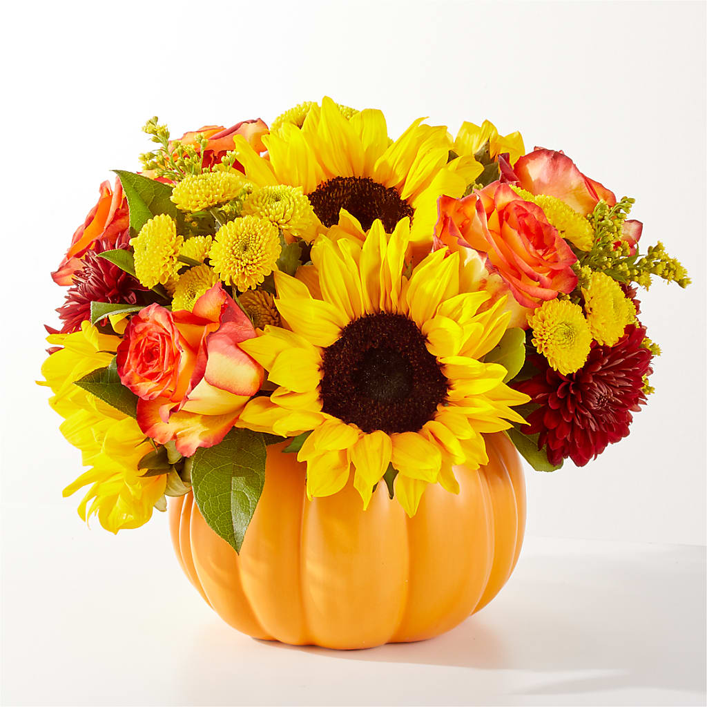 Golden Gourd Pumpkin Bouquet – ANDREW'S FLOWERS, Beaverton OR