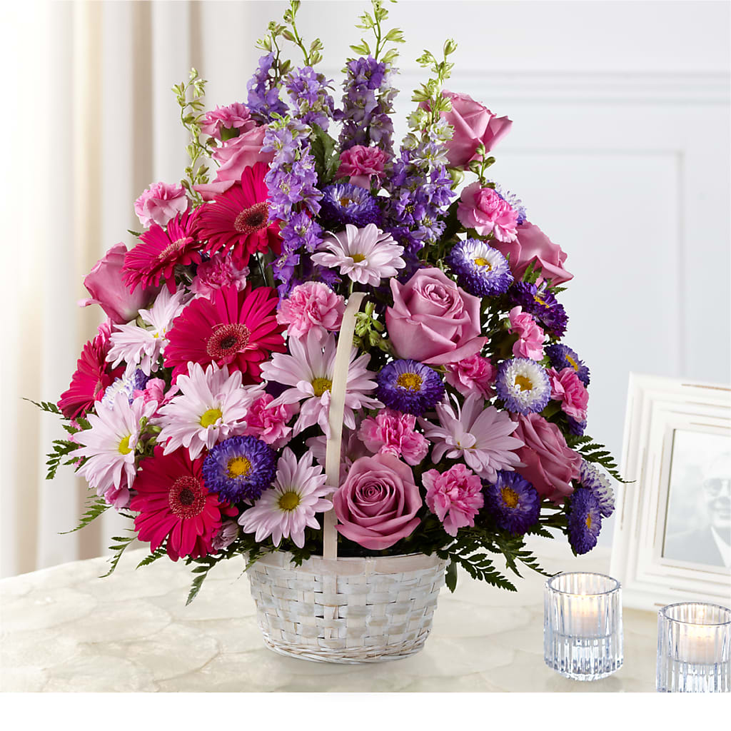 Pastel Peace Basket – ANDREW'S FLOWERS, Beaverton OR