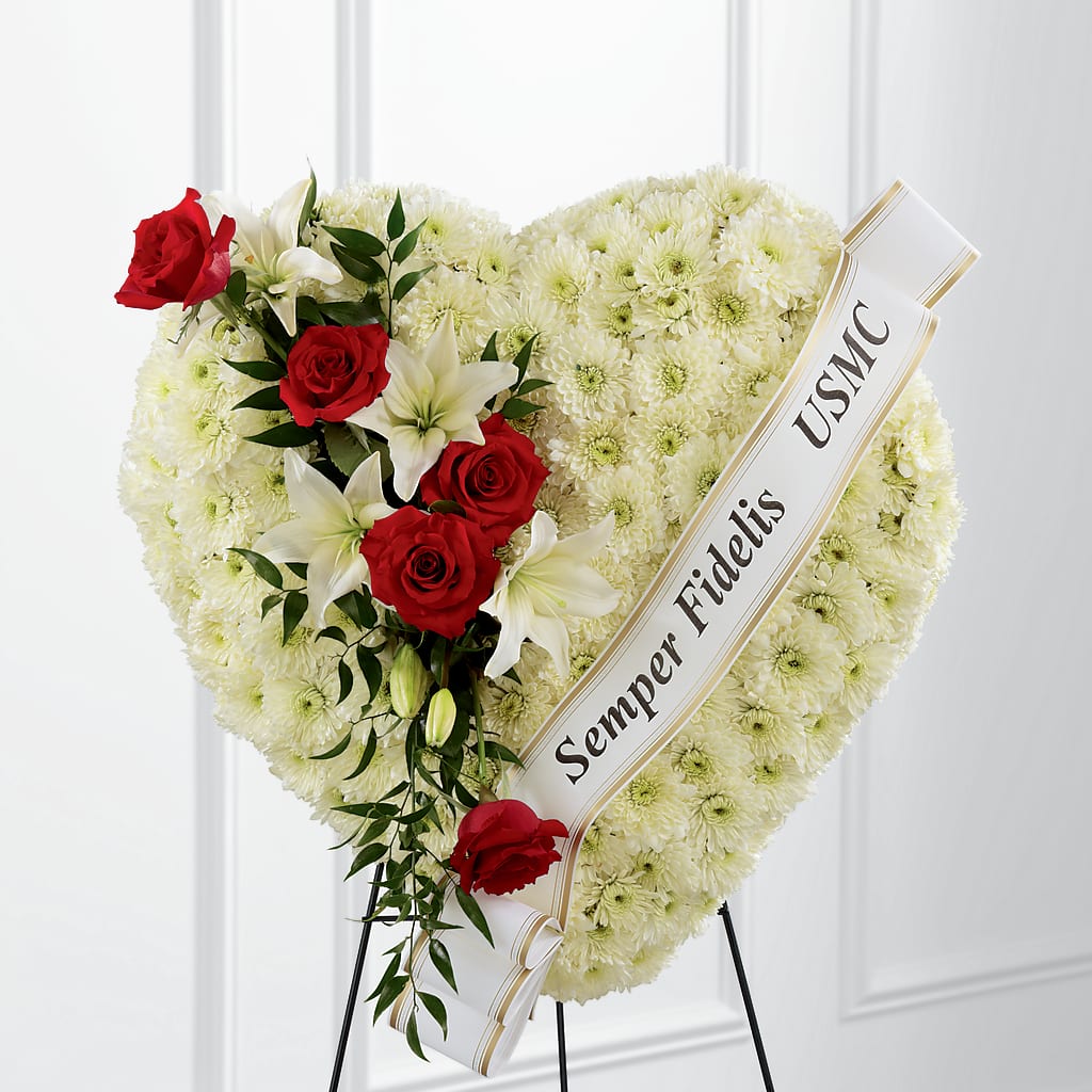 Heartfelt Hero Standing Heart – ANDREW'S FLOWERS, Beaverton OR