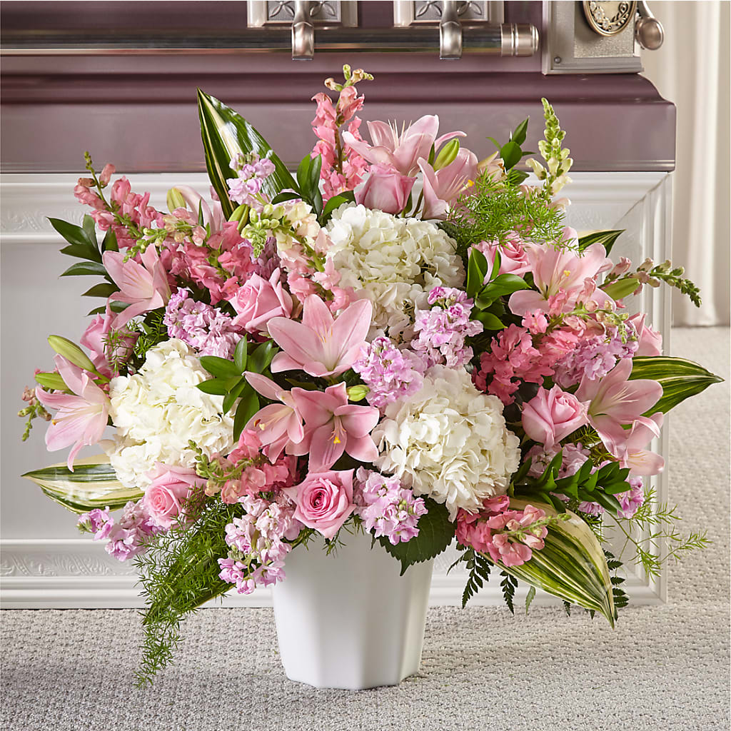 Simply Serene Floor Basket – ANDREW'S FLOWERS, Beaverton OR