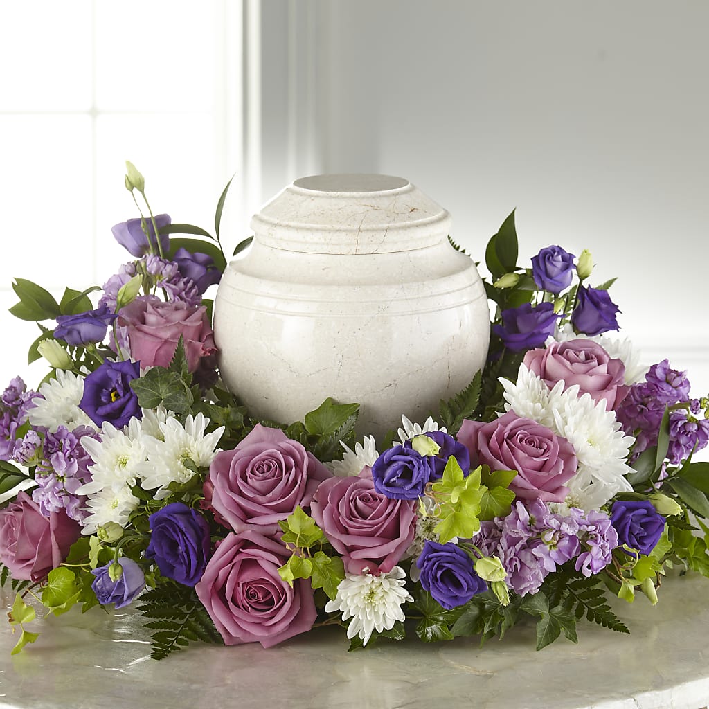 Blooming Sympathy Cremation Adornment – ANDREW'S FLOWERS, Beaverton OR