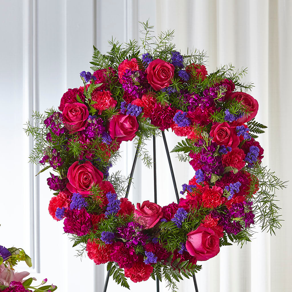 Calming Colors Wreath – ANDREW'S FLOWERS, Beaverton OR