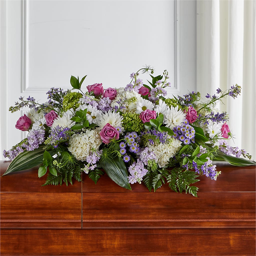 Meadows of Serenity Casket Spray – ANDREW'S FLOWERS, Beaverton OR