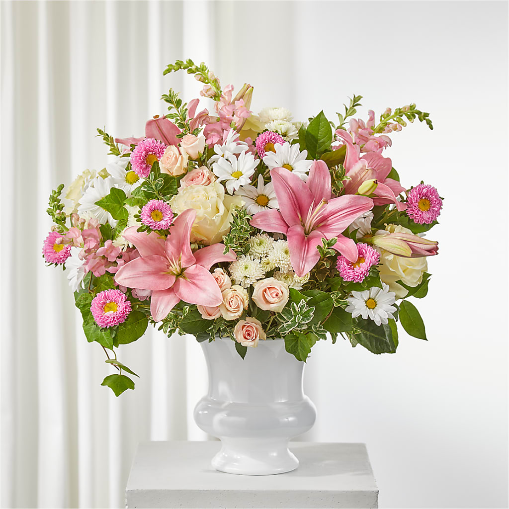 Empathetic Blooms Urn Arrangement – ANDREW'S FLOWERS, Beaverton OR