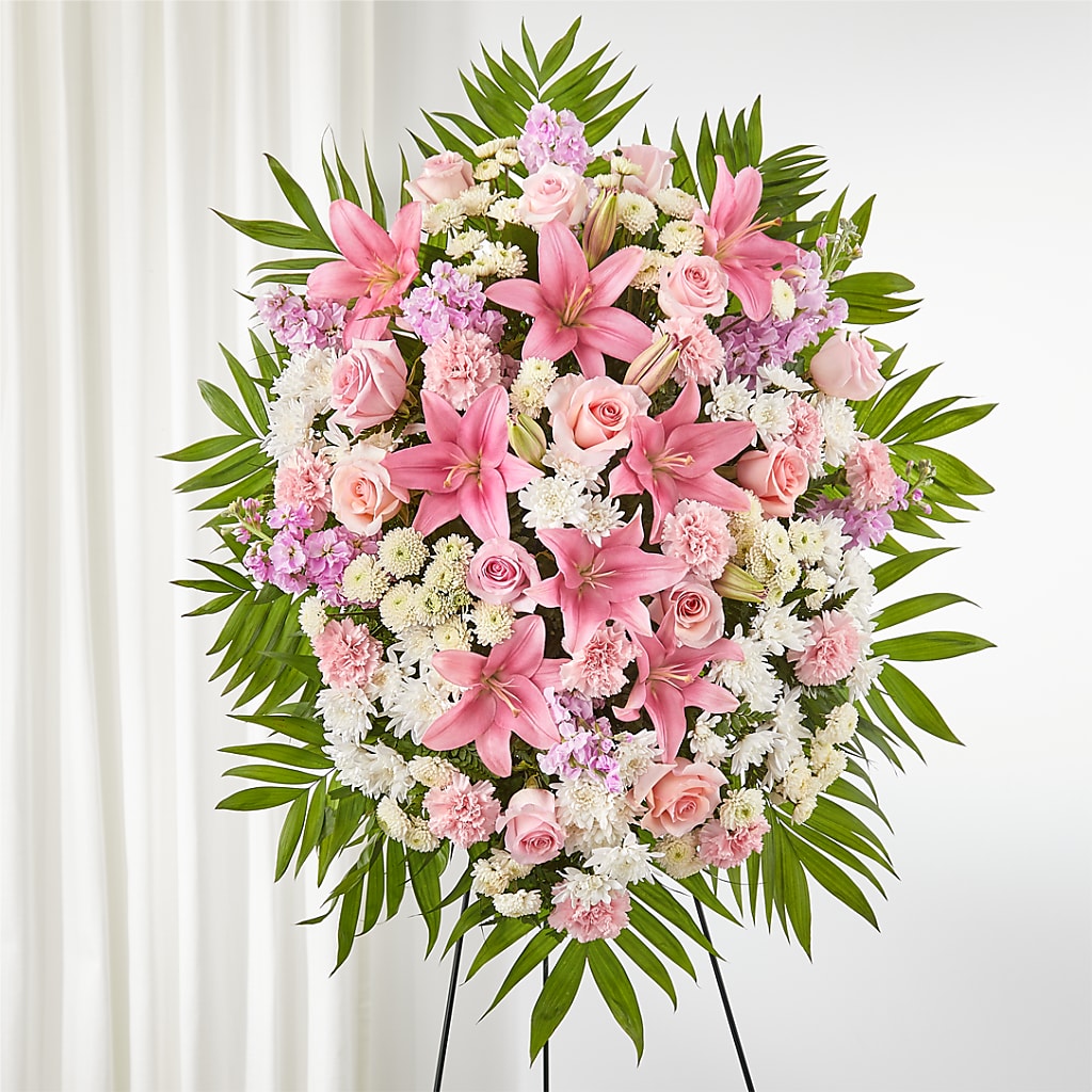 Offering Solace Standing Spray – ANDREW'S FLOWERS, Beaverton OR