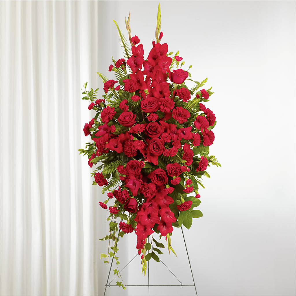 From the Heart Standing Spray – ANDREW'S FLOWERS, Beaverton OR