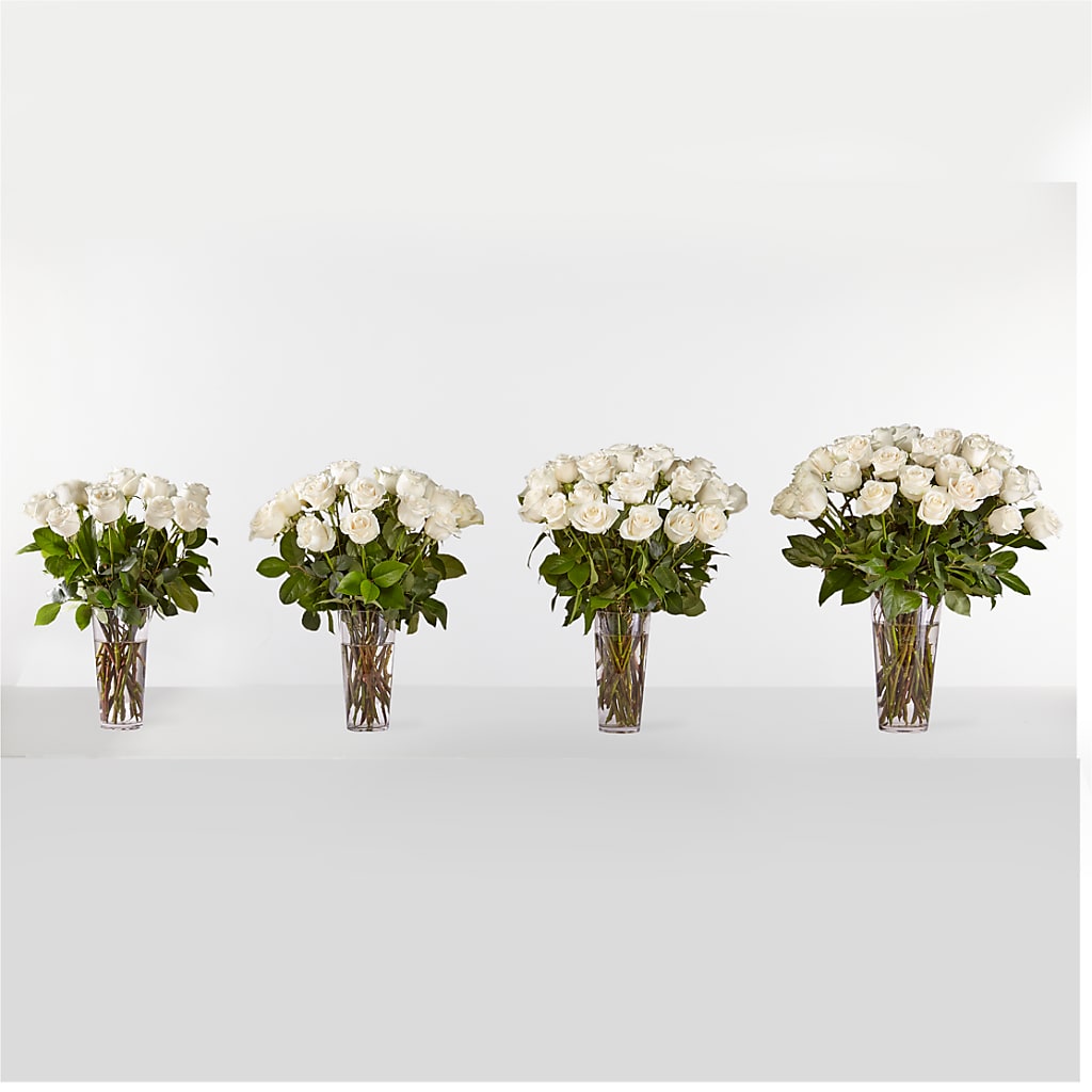 Long Stem White Rose Bouquet – ANDREW'S FLOWERS, Beaverton OR