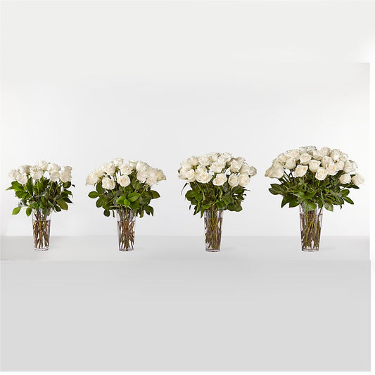 Long Stem White Rose Bouquet – ANDREW'S FLOWERS, Beaverton OR