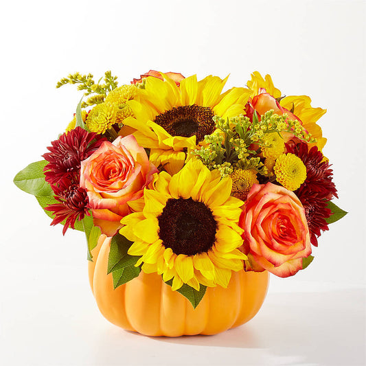 Golden Gourd Pumpkin Bouquet – ANDREW'S FLOWERS, Beaverton OR
