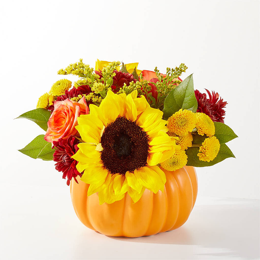 Golden Gourd Pumpkin Bouquet – ANDREW'S FLOWERS, Beaverton OR