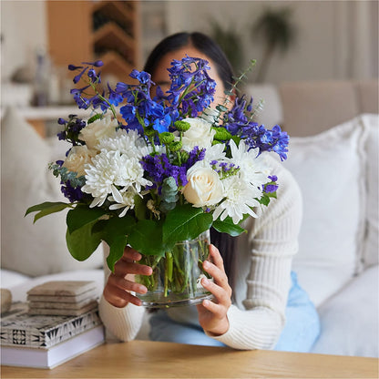 Cerulean Waves Bouquet – ANDREW'S FLOWERS, Beaverton OR