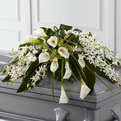Angel Wings Casket Spray – ANDREW'S FLOWERS, Beaverton OR