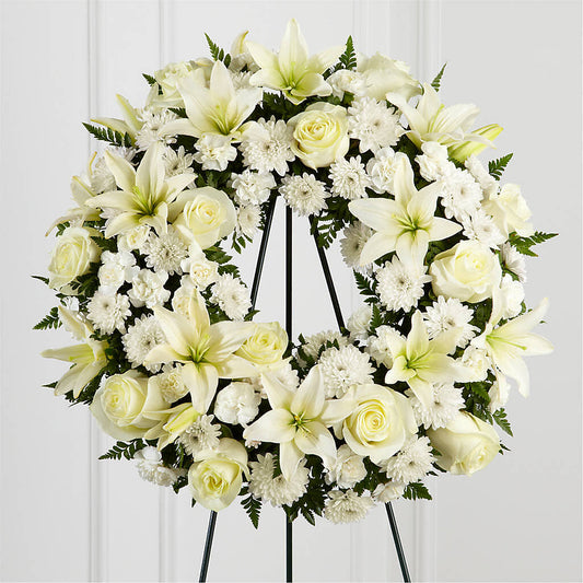 Treasured Tribute Wreath – ANDREW'S FLOWERS, Beaverton OR