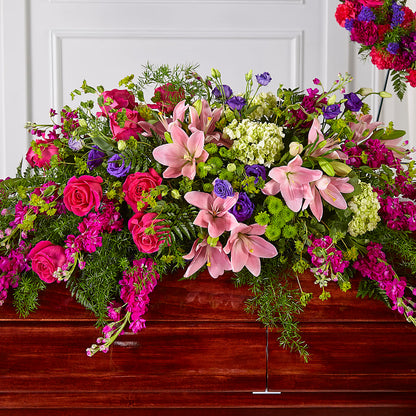 Radiant Tribute Casket Spray – ANDREW'S FLOWERS, Beaverton OR