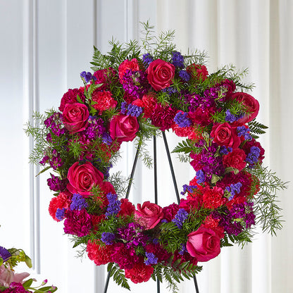 Calming Colors Wreath – ANDREW'S FLOWERS, Beaverton OR
