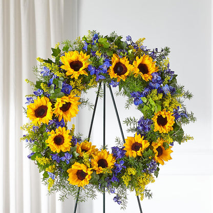 Bright Rays Wreath – ANDREW'S FLOWERS, Beaverton OR