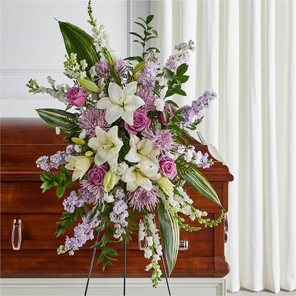 Grateful Hearts Standing Spray – ANDREW'S FLOWERS, Beaverton OR