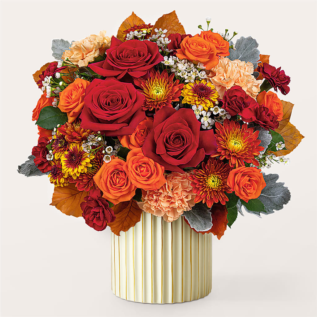 Merlot Bouquet with Ivory Vase – ANDREW'S FLOWERS, Beaverton OR