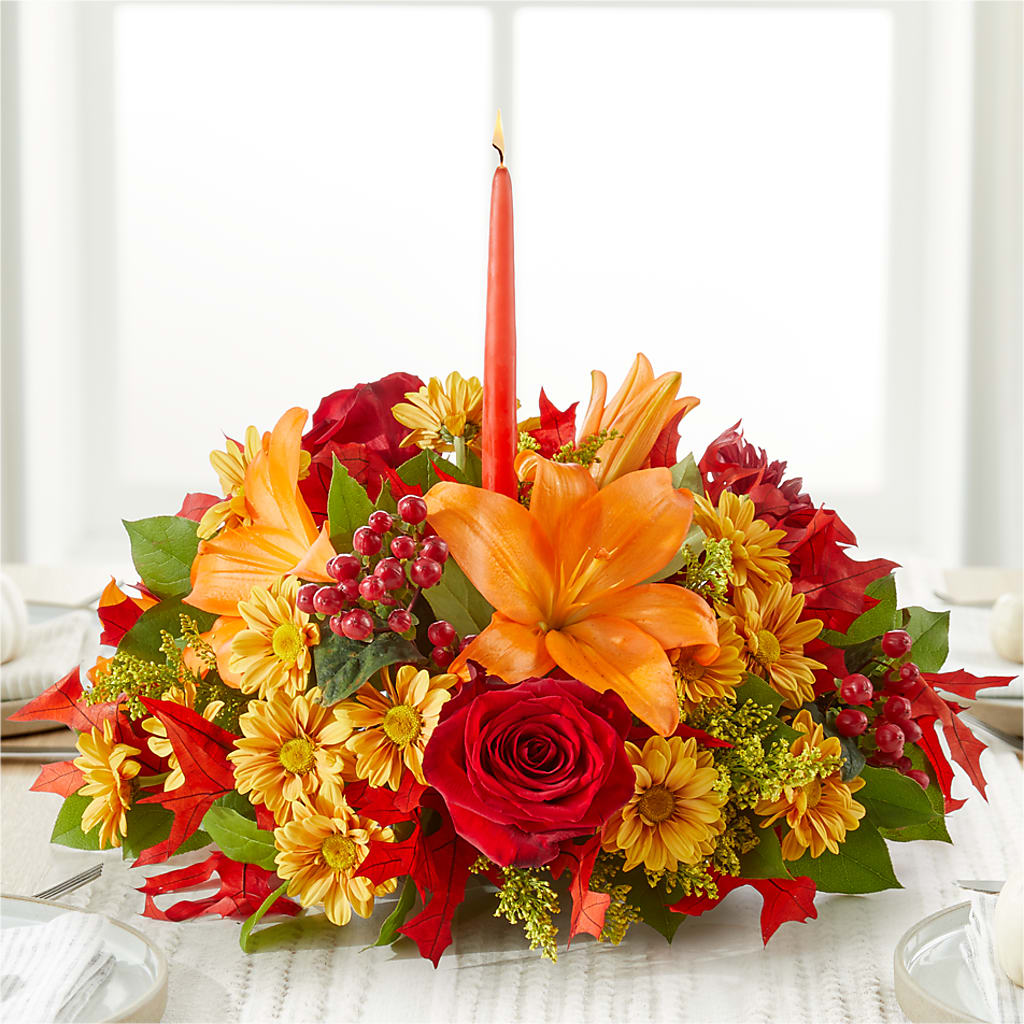 Autumn's Embrace Centerpiece – ANDREW'S FLOWERS, Beaverton OR